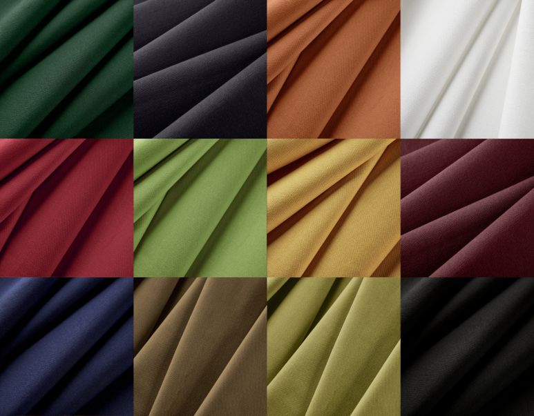 Stoff - Meterware, bio, 12 Farben