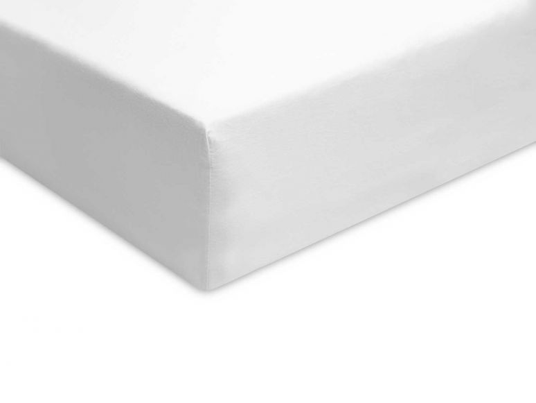 Spannbettlaken Edelsatin weiss - Storyfabrics