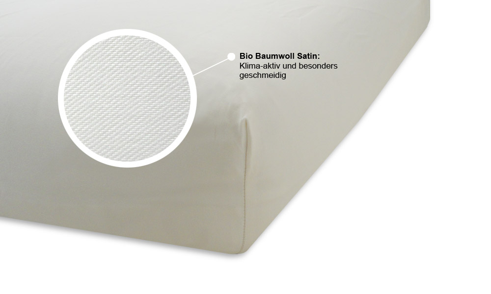 Spannbetttuch Satin Struktur